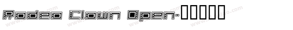 Rodeo Clown Open字体转换